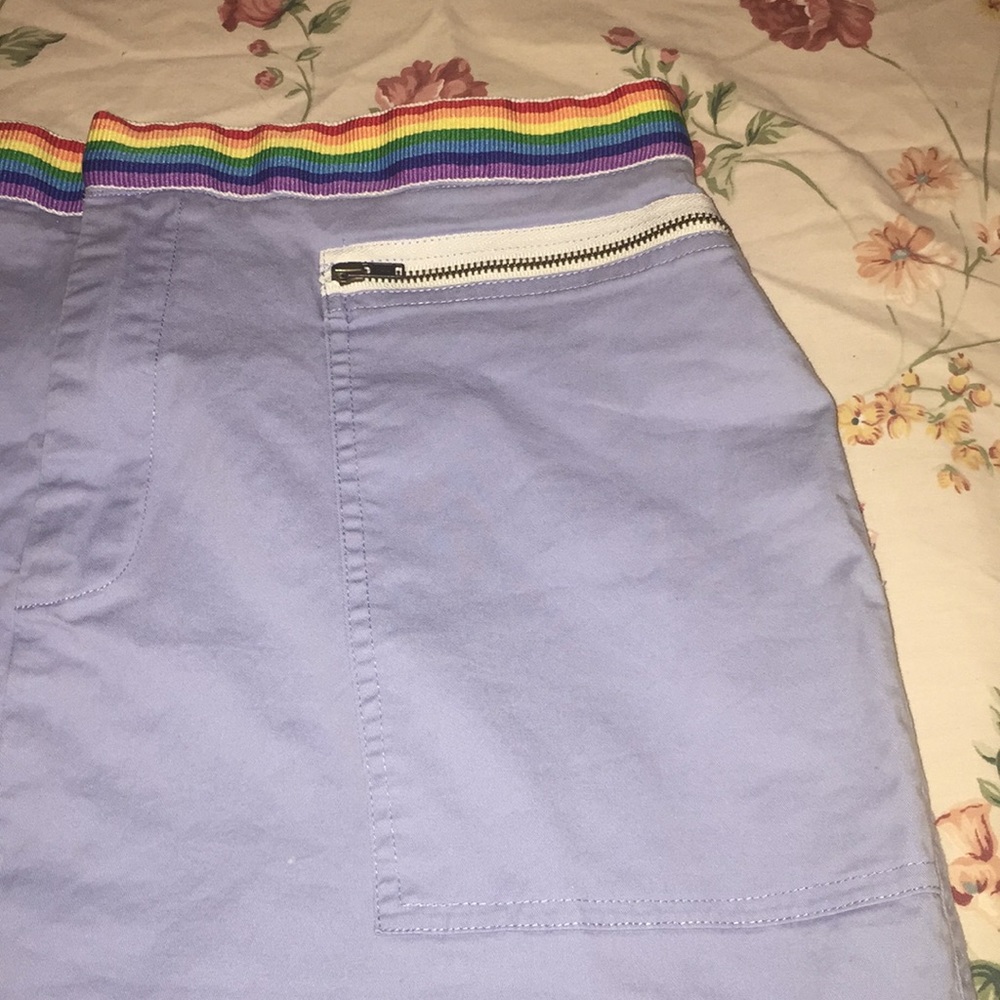 JW Div. of Junction West Vintage Periwinkle Skirt - Picture 4 of 10